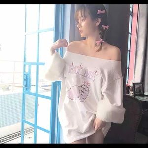 cute fur sleeve chic cat dress